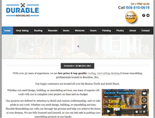 Tablet Screenshot of durableremodeling.com